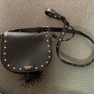 Victoria’s Secret Black studded crossbody bag!